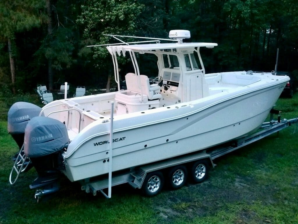 world cat aluminum slide on trailer