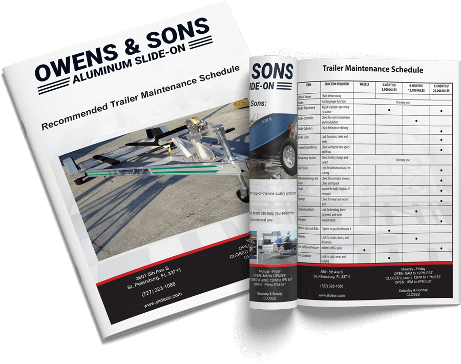 boat trailer maintenance schedule