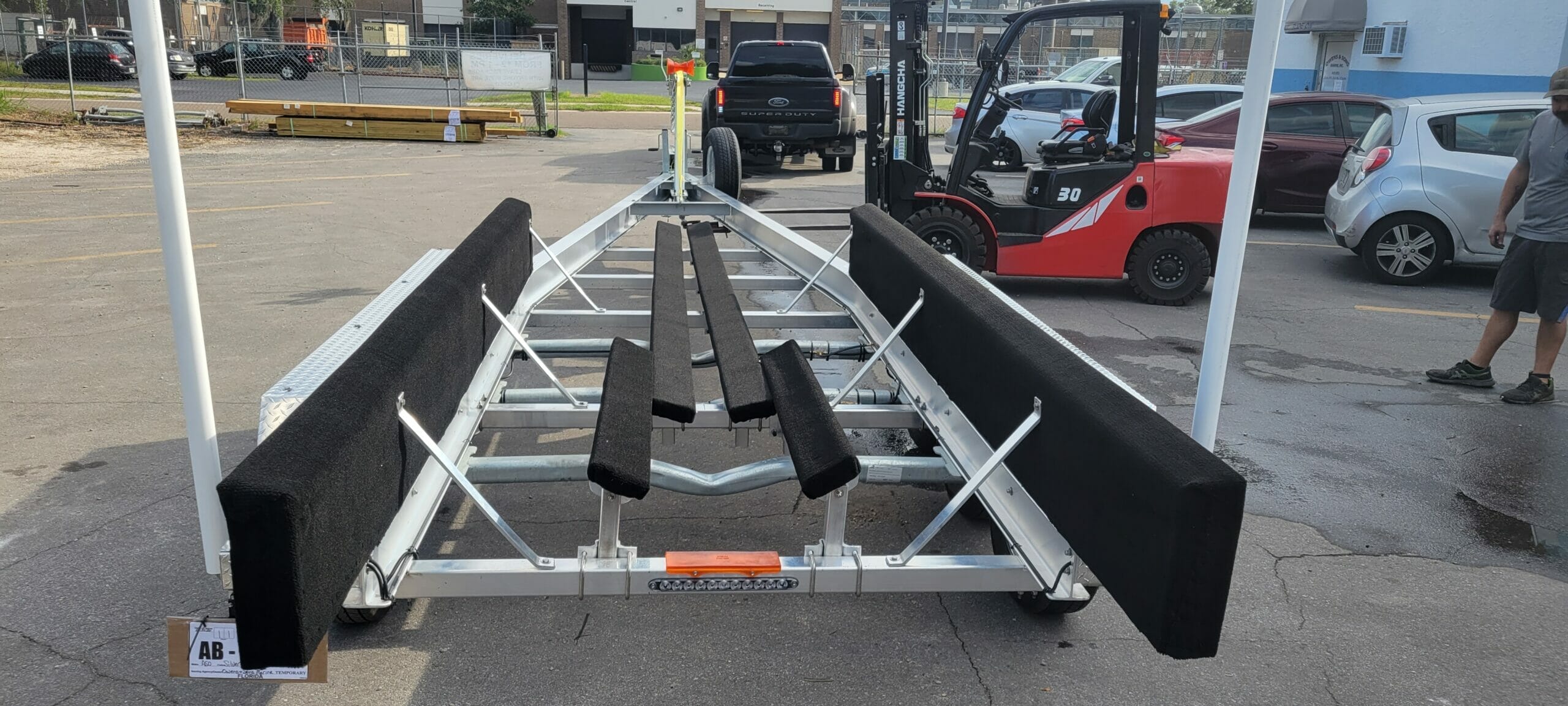 boat trailer with bunks