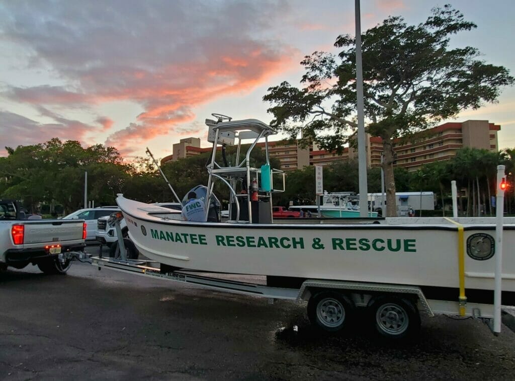 manatee search and rescue boat trailer