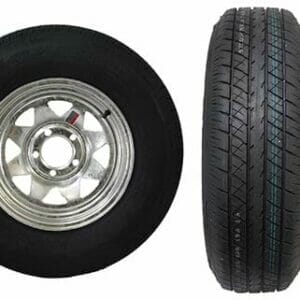 Galvanized 5 Lug Wheels with Radial Tires-PA3153-T&W ST175/80R 13C