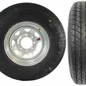 Galvanized 8 Lug Wheels with Radial Tires-PA3905-T&W LT245/75R 16E