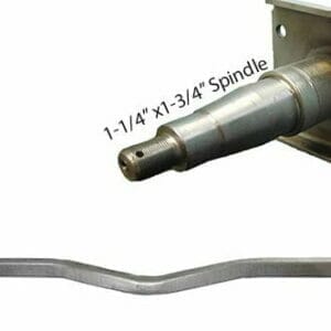 2"x3" 93" Track 76"SC "V" Spring Axles-PH4772 ? 2X3X93TR 76SC [NO HUBS]