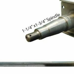 2"x3" 93" Track 75"SC Straight Spring Axles-PH4773 ? 2X3X93TR 75SC[NO HUBS 1-3/4"]