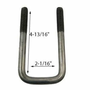 1/2" Stainless Steel Square UBolts