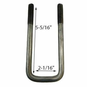 1/2" Stainless Steel Square UBolts