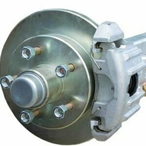 2" x 2" 93" Track 76"SC Straight Spring Axles-5L DISC BRK